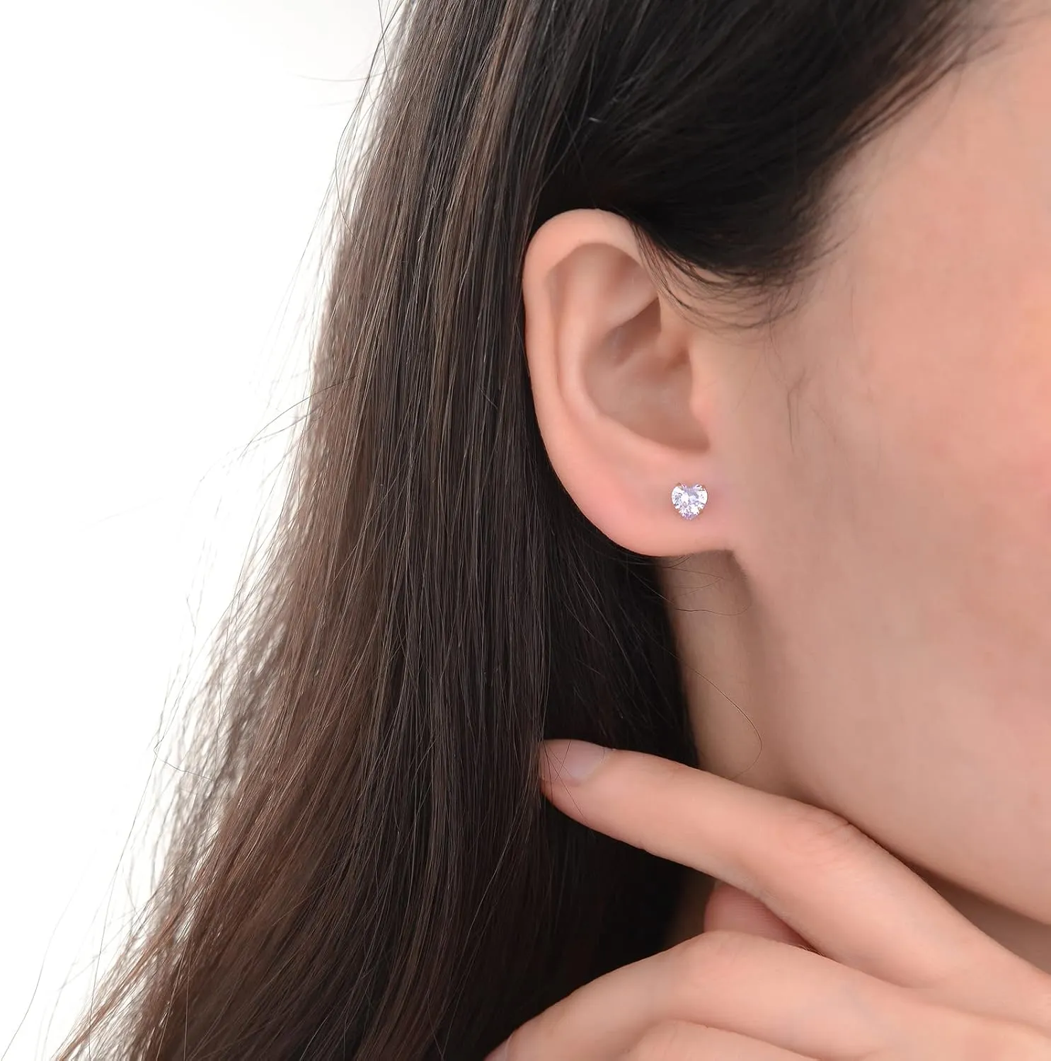 12 Pairs 18K Gold Plated Surgical Stainless Steel Stud Earrings, Star Heart Square Stud Earring for Women, Cubic Zirconia Birthstone Stud Earrings Set