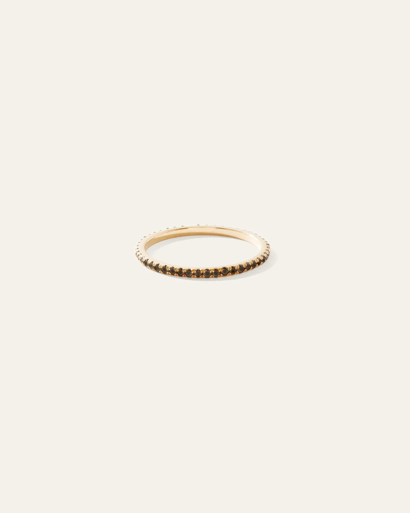 14K Gold Black Diamond Band