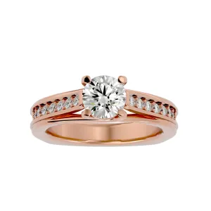 1.77ct Solitaire Thick Diamond Band Engagement Ring
