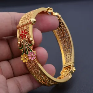 1Pcs Dubai Bangles Tow Color Bangles For Women