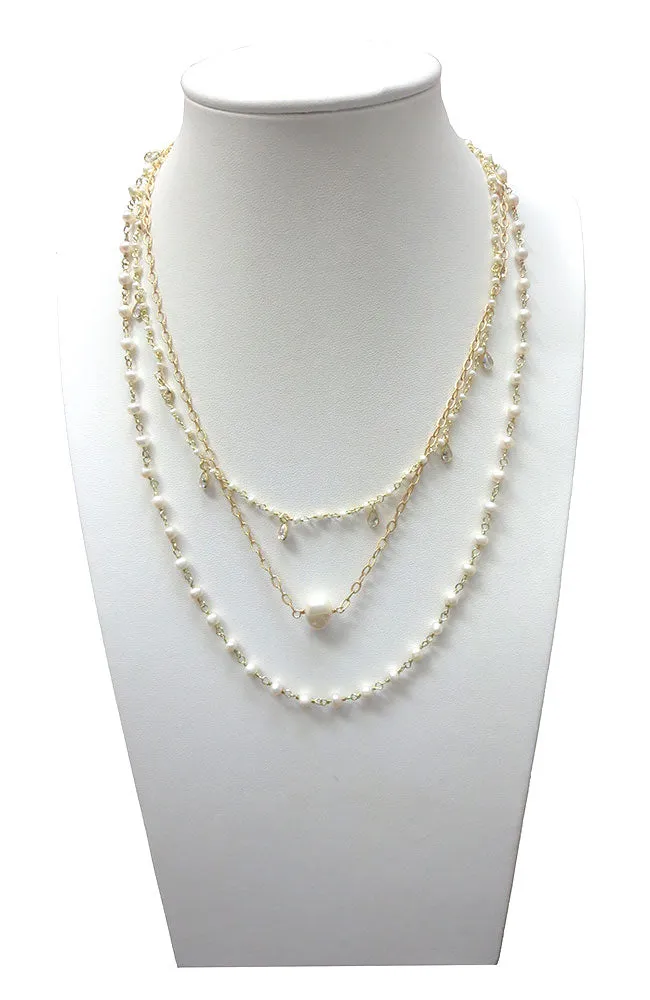 3 Layer Rosary Necklace