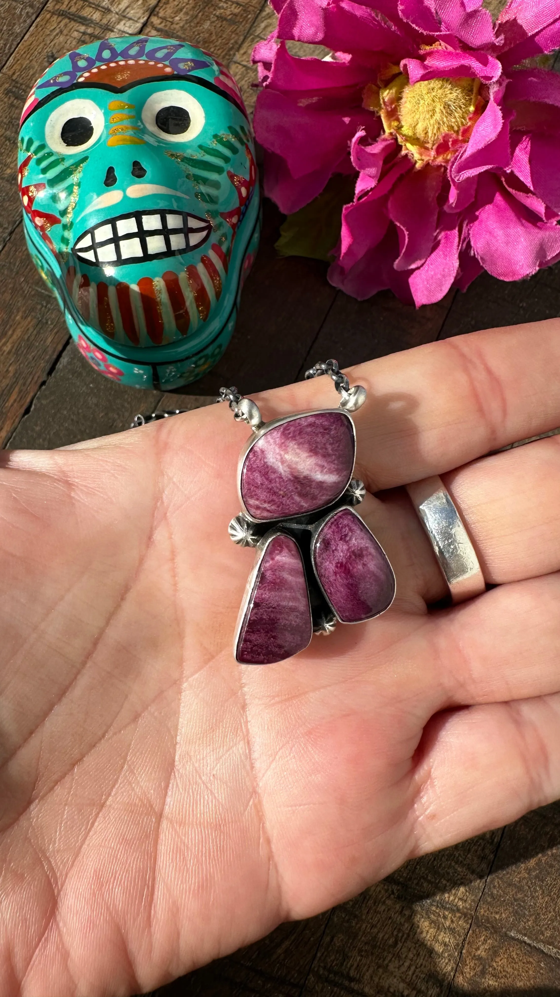 3 Stone Necklace #4