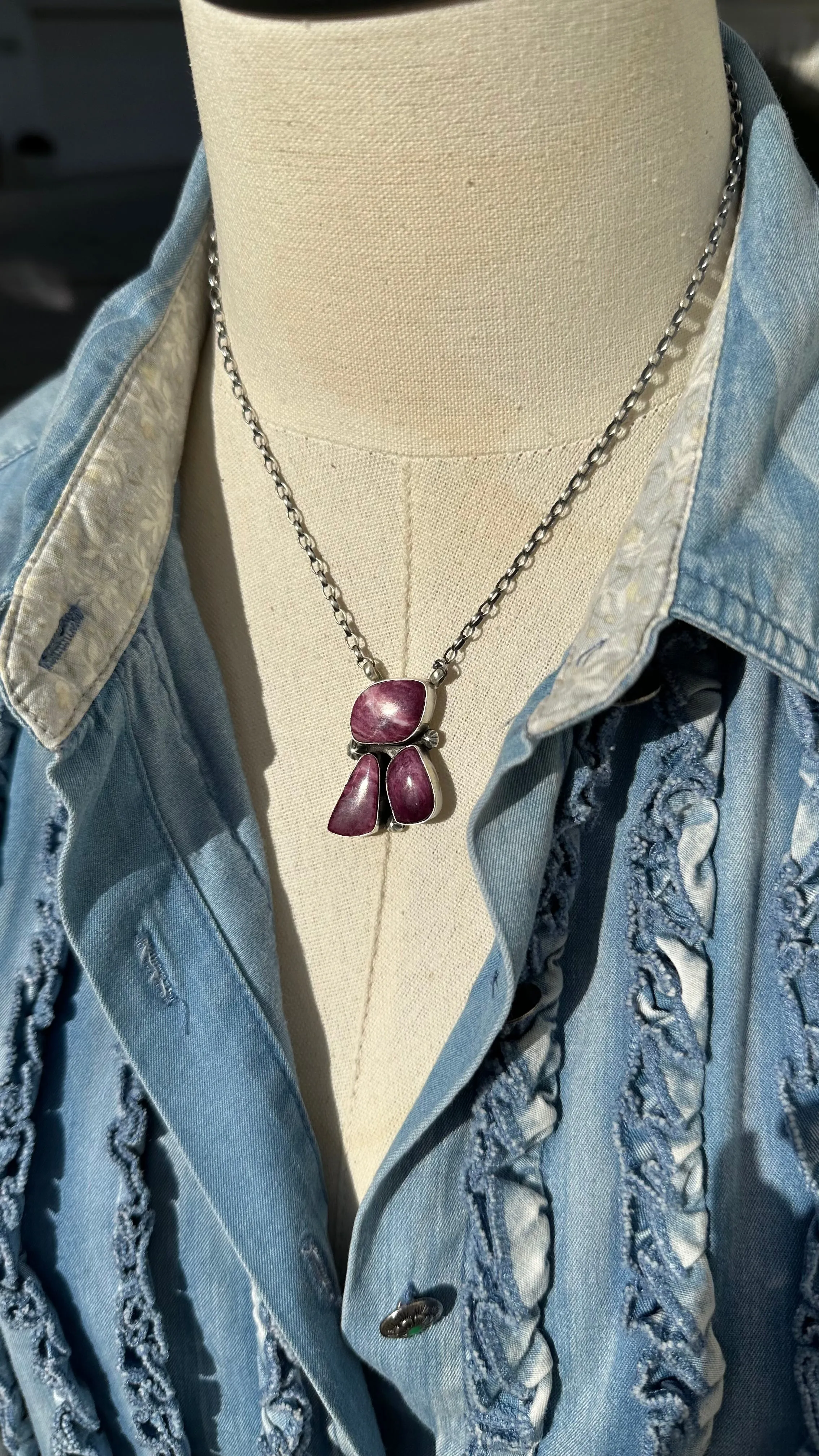 3 Stone Necklace #4