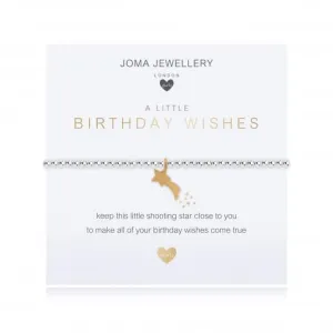 A Little Birthday Wish Silver 15.5cm Stretch Bracelet C481