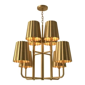 Alora Mood Plisse 30 Inch Chandelier