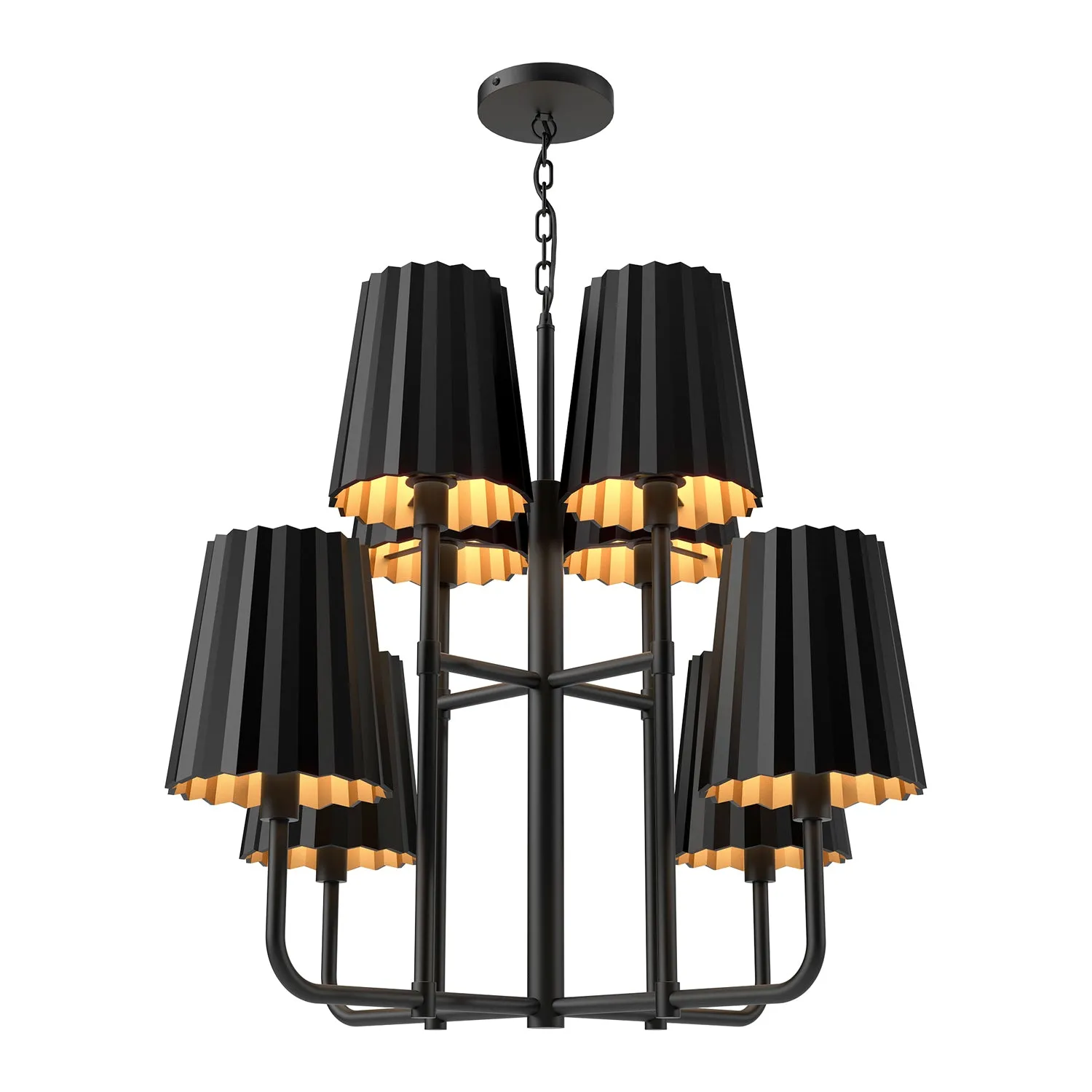 Alora Mood Plisse 30 Inch Chandelier