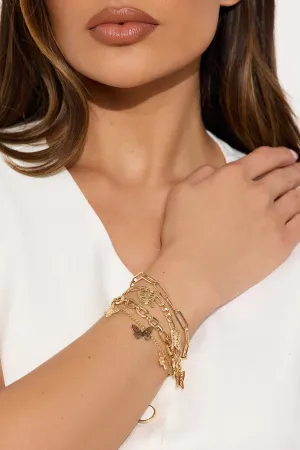 Always By My Side Bracelet Set - Gold
