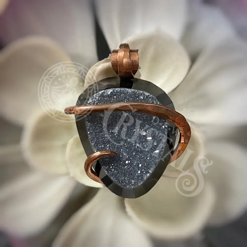 Artisan Druzy with copper - Small 0.75" - 1.25" - Pendant