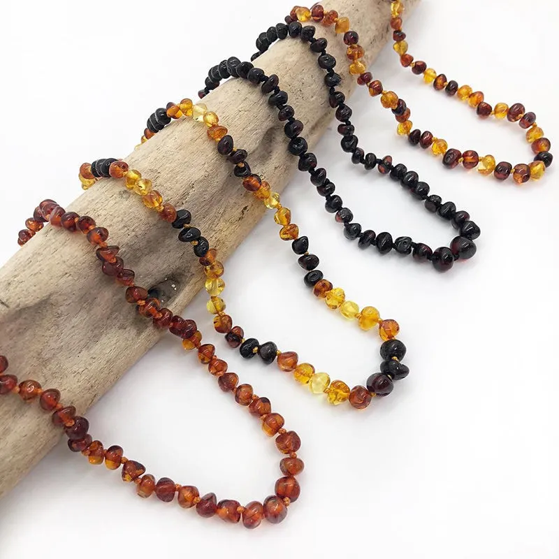 Baltic Amber Teething Bracelets/Necklaces for Mother/Babies