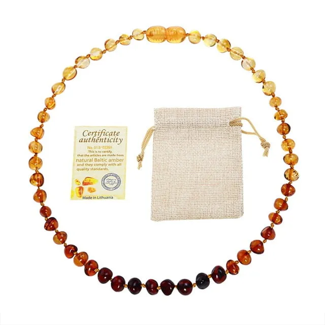 Baltic Amber Teething Bracelets/Necklaces for Mother/Babies