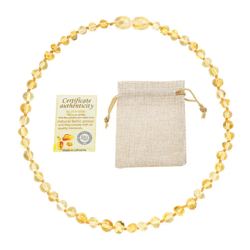 Baltic Amber Teething Bracelets/Necklaces for Mother/Babies