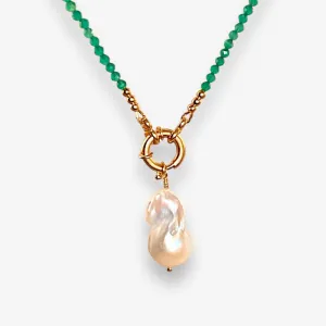 Baroque Pearl and Gemstone Beaded Necklace