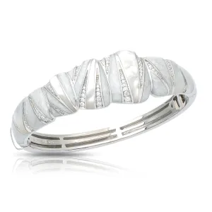 Belle Etoile Palazzo Bangle - White