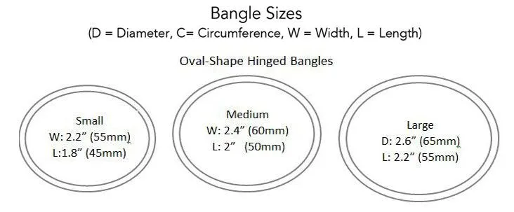 Belle Etoile Palazzo Bangle - White