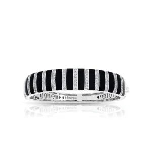 Belle Etoile Regal Stripe Bangle - Onyx