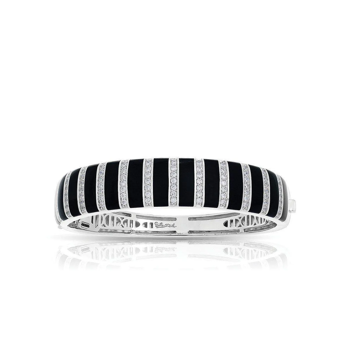 Belle Etoile Regal Stripe Bangle - Onyx