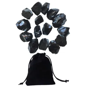 Black tourmaline, healing stones, gemstone set, natural raw stones, semi-precious stones, natural raw stones for crystal therapy, rock decor, meditation, gemstone water