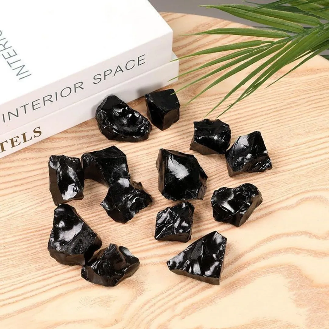 Black tourmaline, healing stones, gemstone set, natural raw stones, semi-precious stones, natural raw stones for crystal therapy, rock decor, meditation, gemstone water