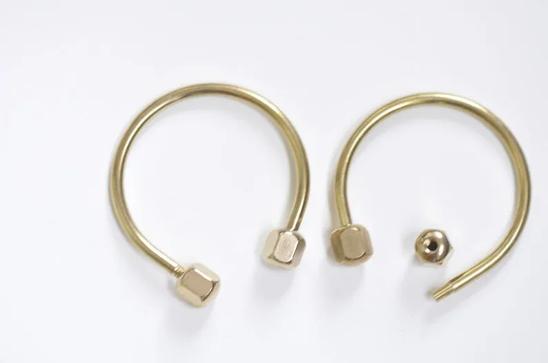Brass Key Rings Screw Locking Carabiner Unique Keyring Maker Pick Style