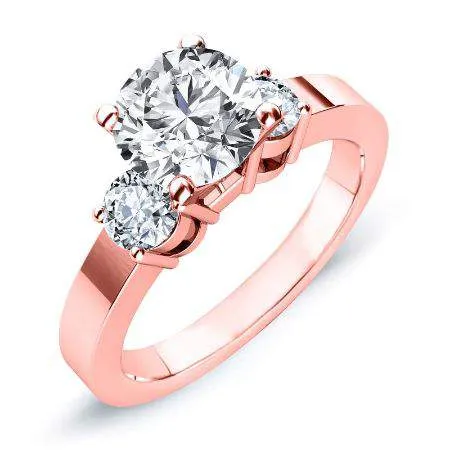Briarrose - Round Moissanite Engagement Ring