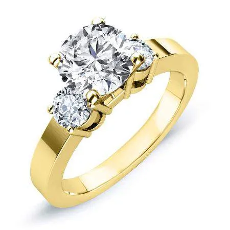 Briarrose - Round Moissanite Engagement Ring