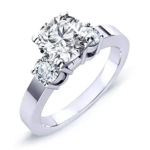 Briarrose - Round Moissanite Engagement Ring