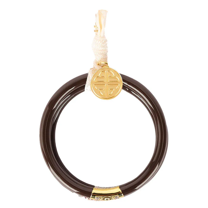 BuDhaGirl THREE KINGS ALL WEATHER BANGLES® (AWB®) - CHOCOLATE