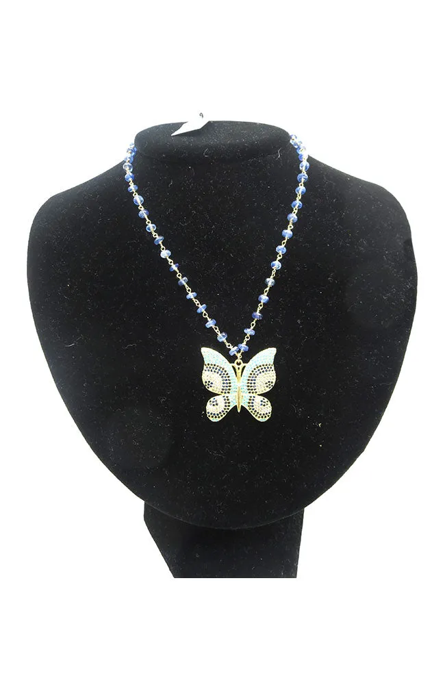Butterfly Kyanite Lg Necklace