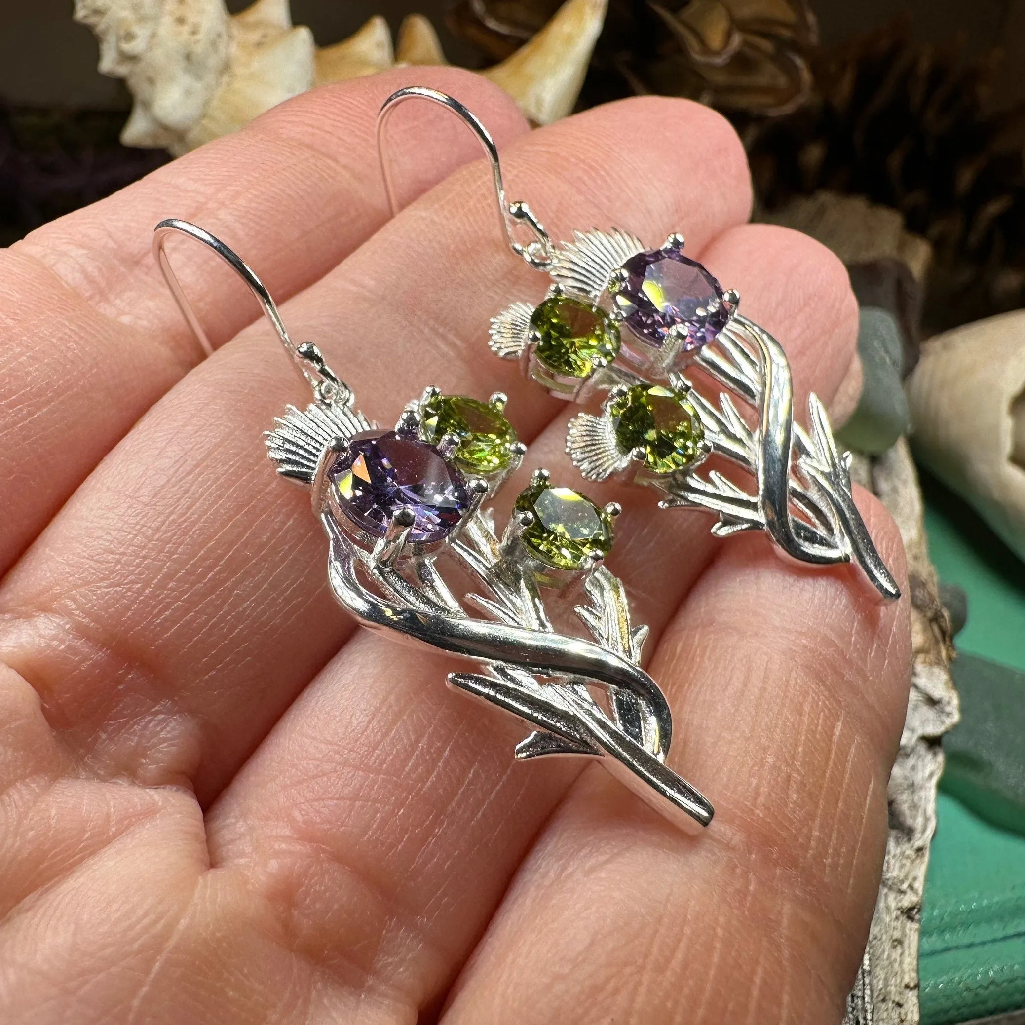 Cairn Elegant Thistle Earrings