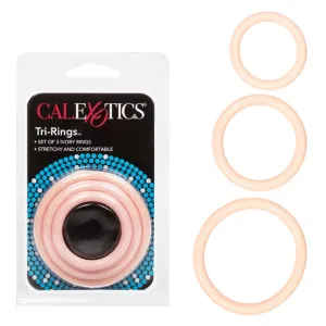 CalExotics Tri-Rings - Ivory
