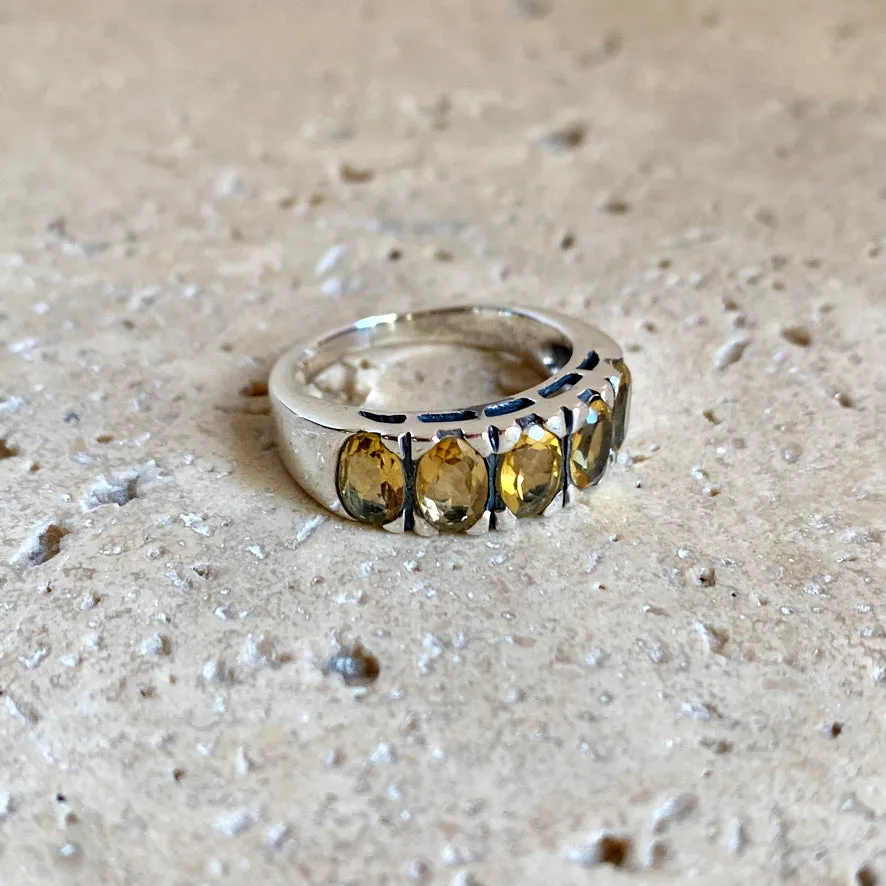 Citrine Ring - Eternity