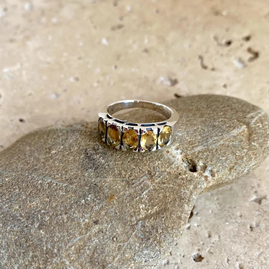 Citrine Ring - Eternity