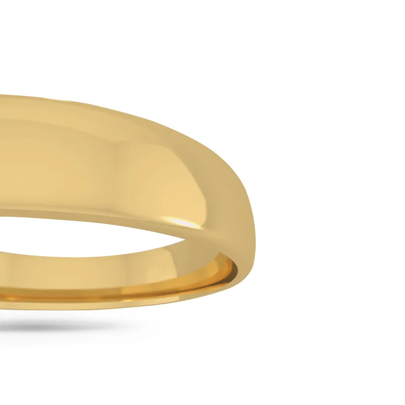 Classic wedding band - High dome (3.5mm)