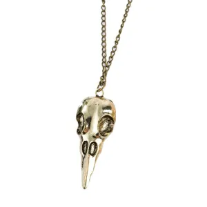 Crow Skull - Gothic Pendant Necklace by The Nevermore