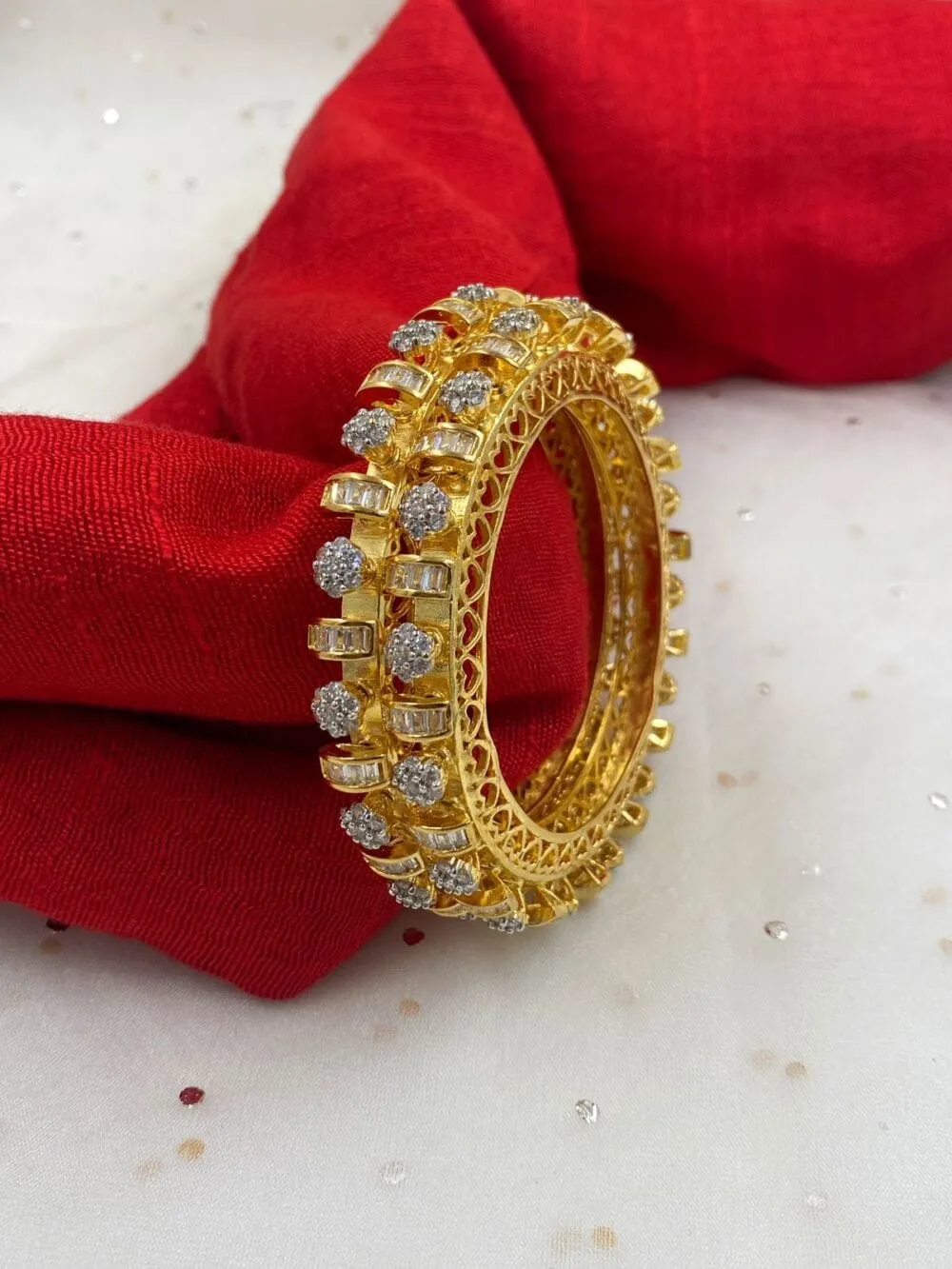 CZ Diamond Pacheli Bangles For Women By Gehna Shop