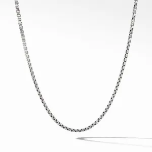David Yurman 26" Box Chain Necklace in Sterling Silver, 2.7mm