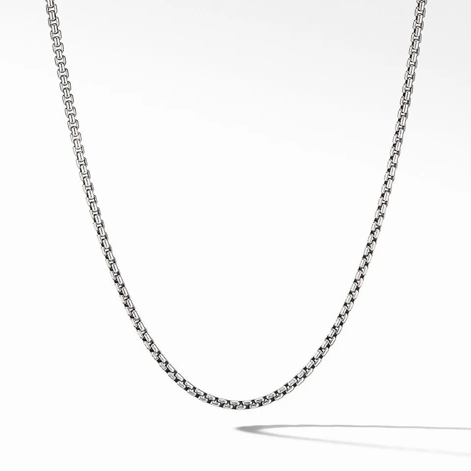 David Yurman 26" Box Chain Necklace in Sterling Silver, 2.7mm