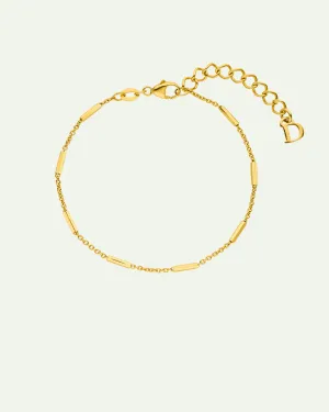 DEAR DARLING BERLIN DELICATE BRACELET WITH FINE BARS GOLD