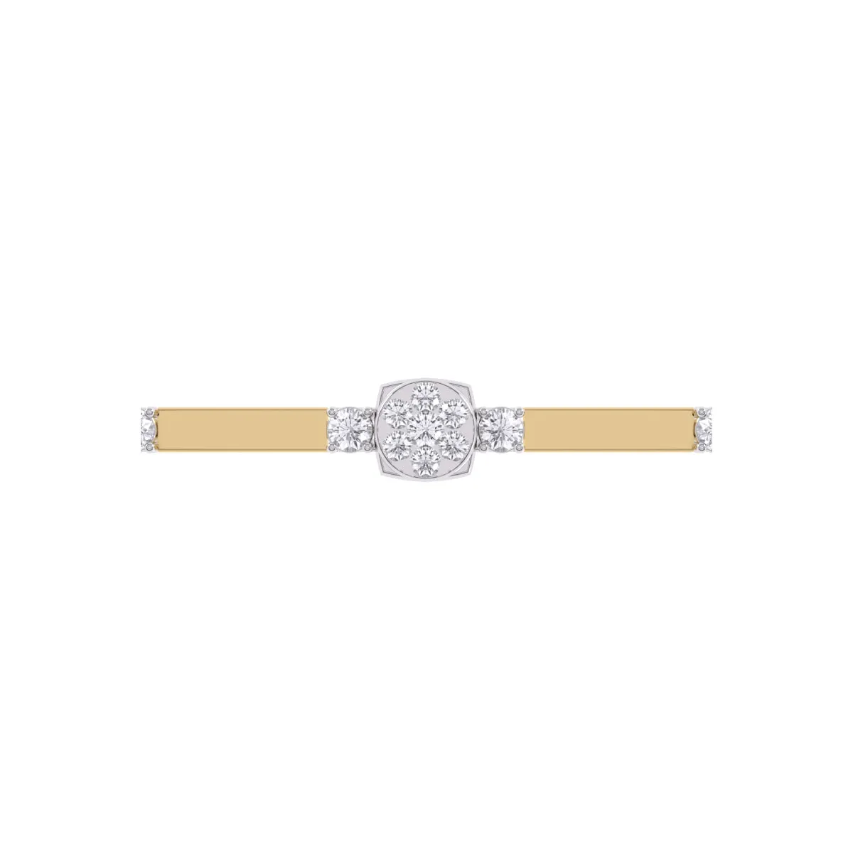 Delicate Round Distance Diamond Rose Gold Bracelet