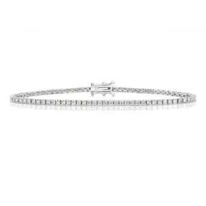 Diamond Jewellery 18ct Gold Tennis Bracelet BDQ702W/GH8