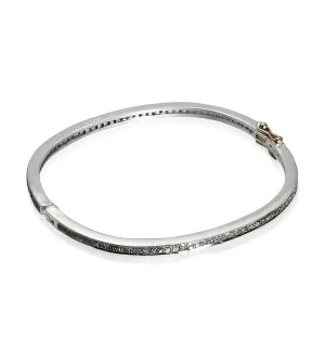 DIAMONDS, 1-Line Bangle, Silver