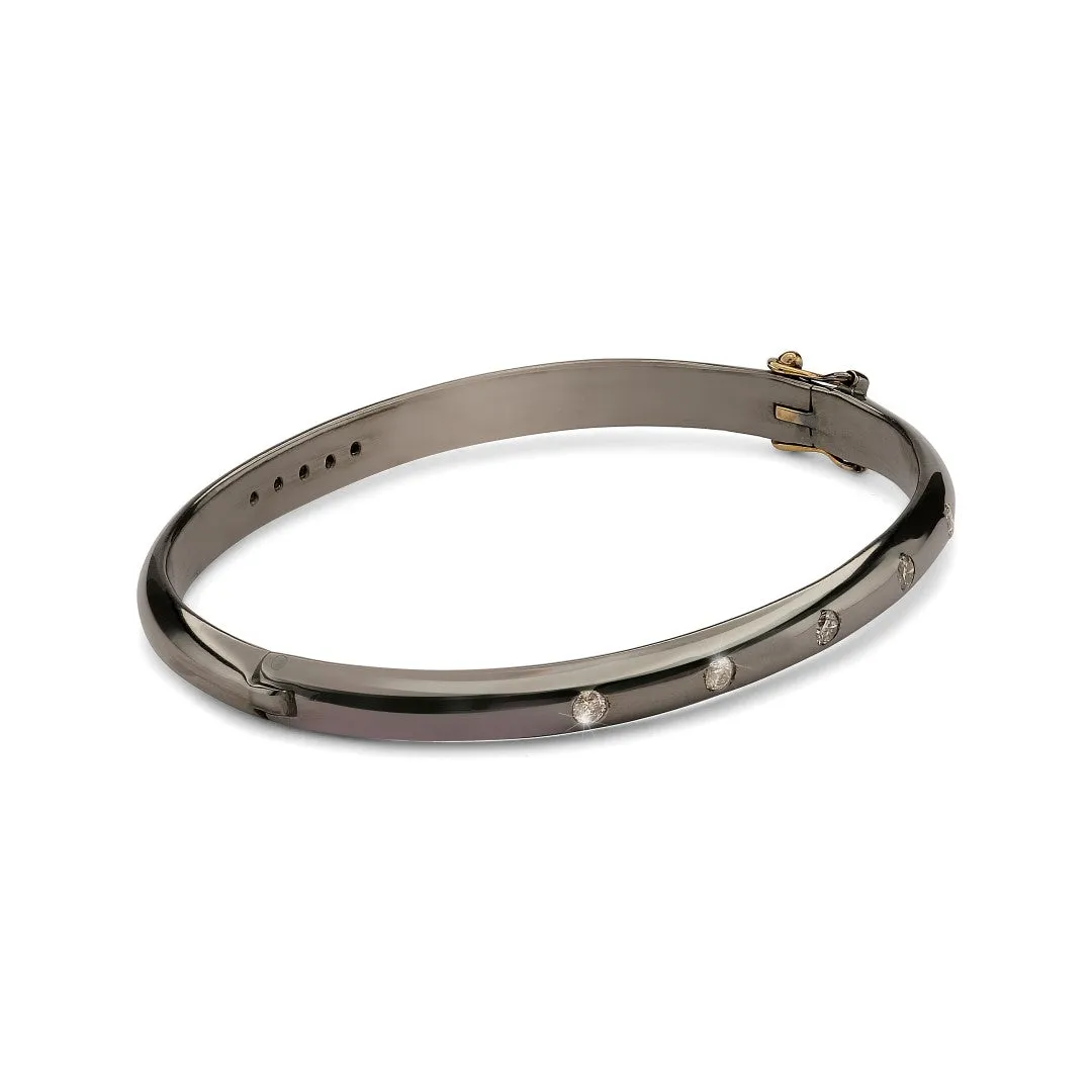DIAMONDS, The 5 diamond Bangle, Dark