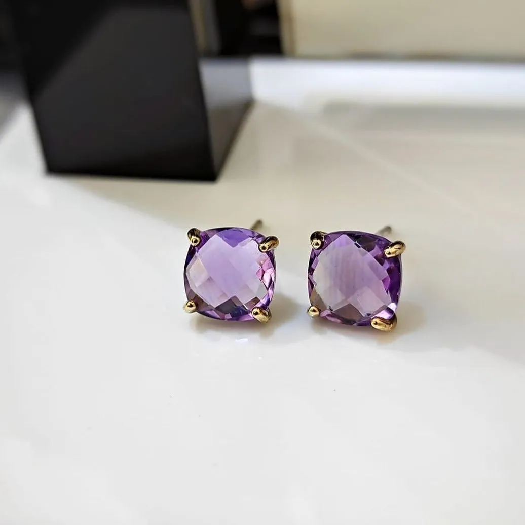 Elegant Amethyst Earrings