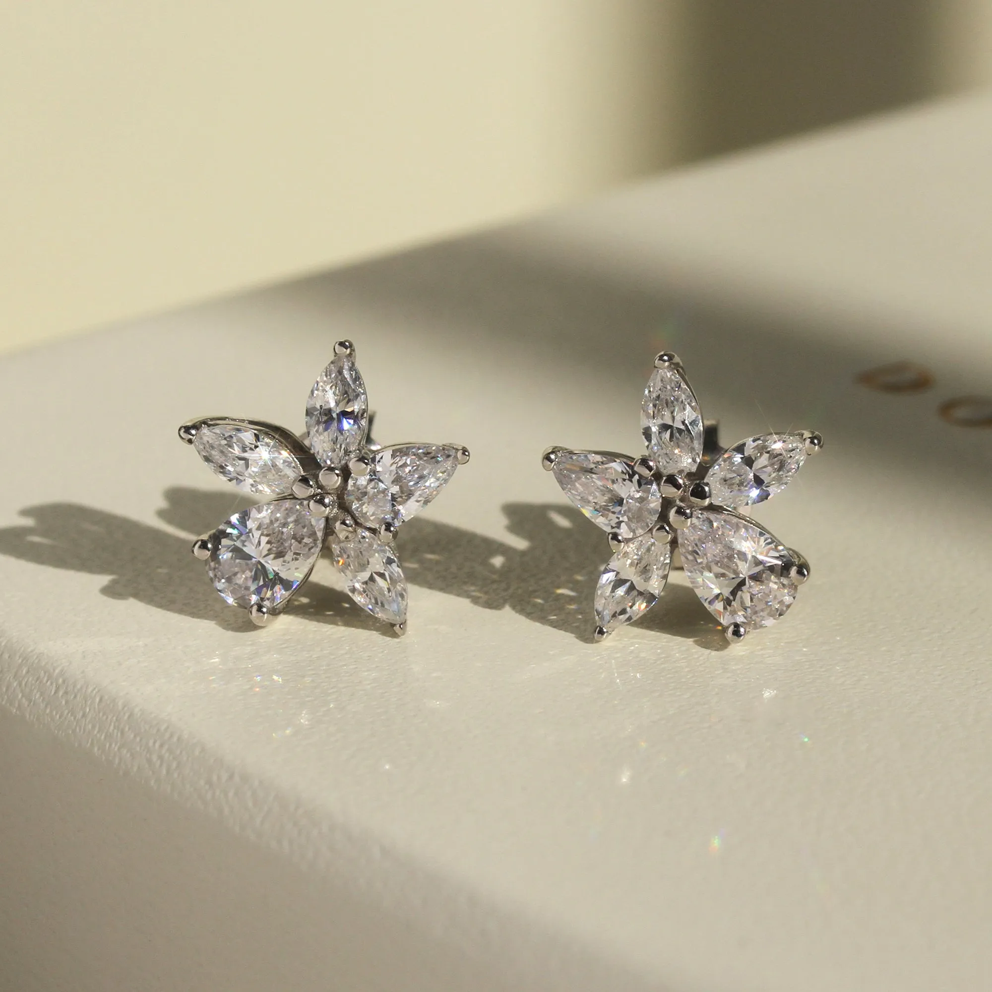 Elegant Bridal Cherry Blossom Earrings