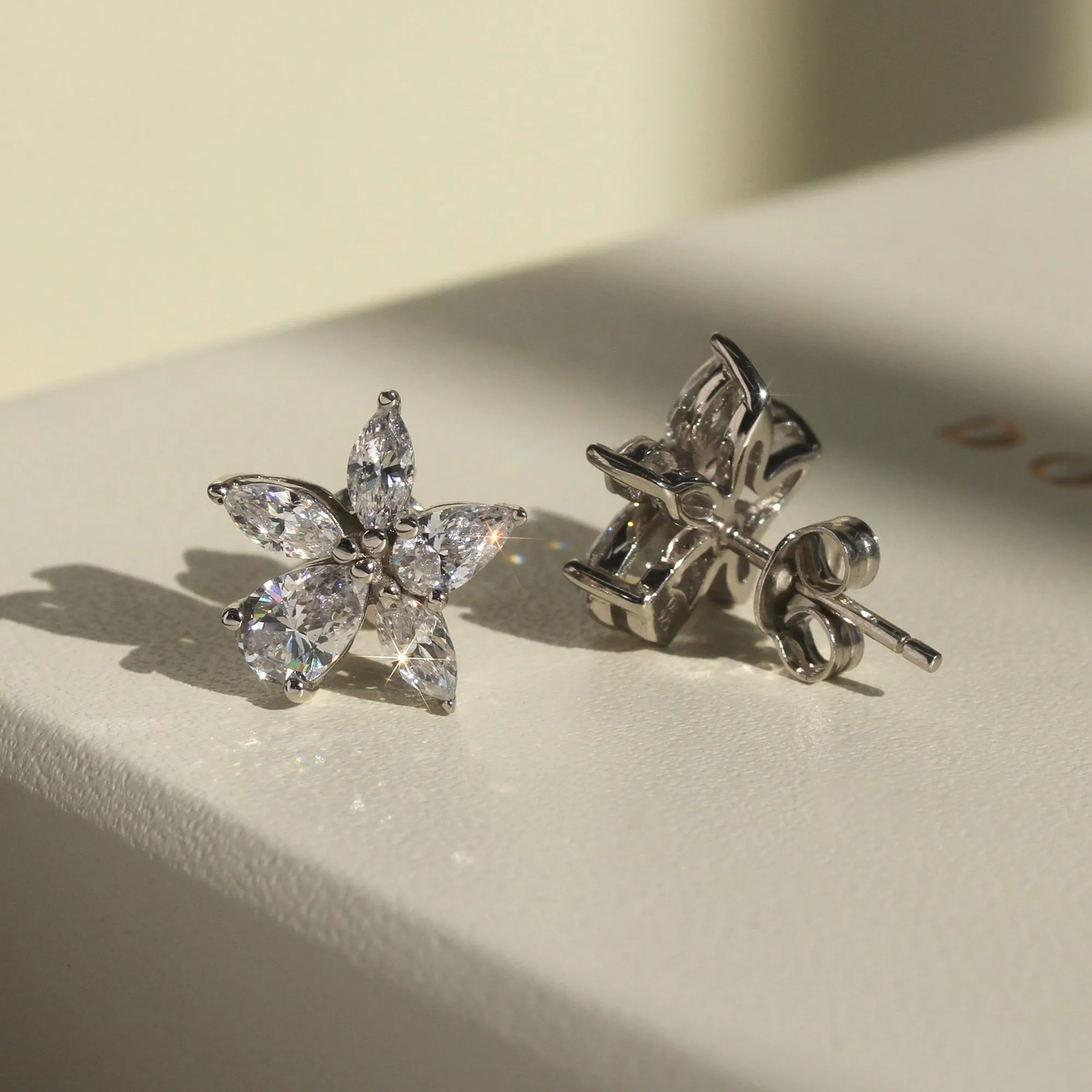 Elegant Bridal Cherry Blossom Earrings