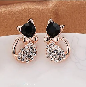 Elegant Cat Earrings