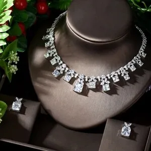 Elegant Multi Color Stone Bridal Necklace