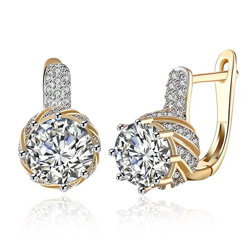 Elegant Royal Sapphire Amethyst Gemstone Clip Earrings