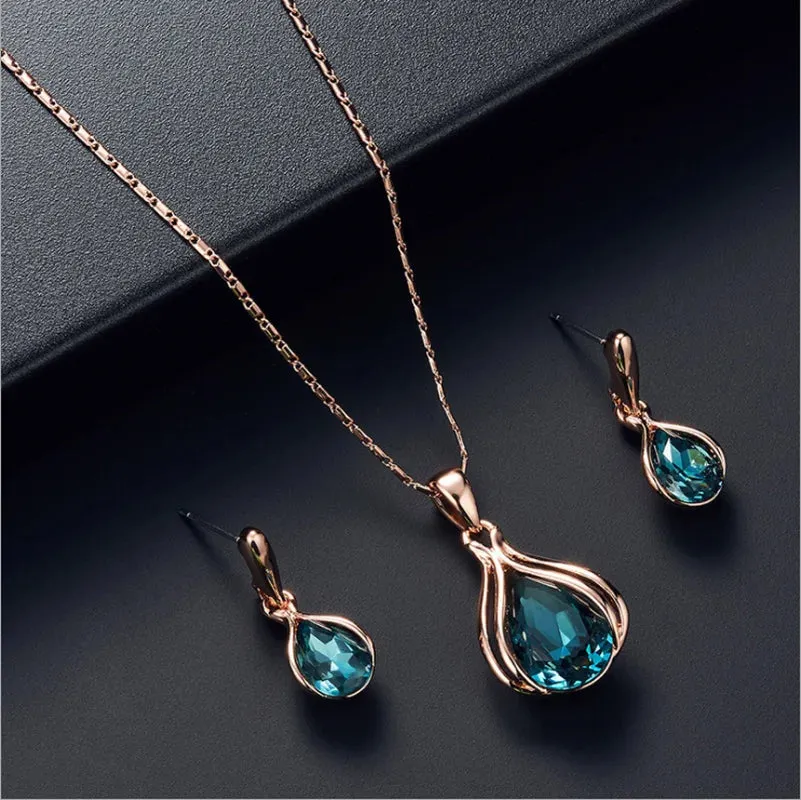 Elegant Waterdrop Jewelry Set
