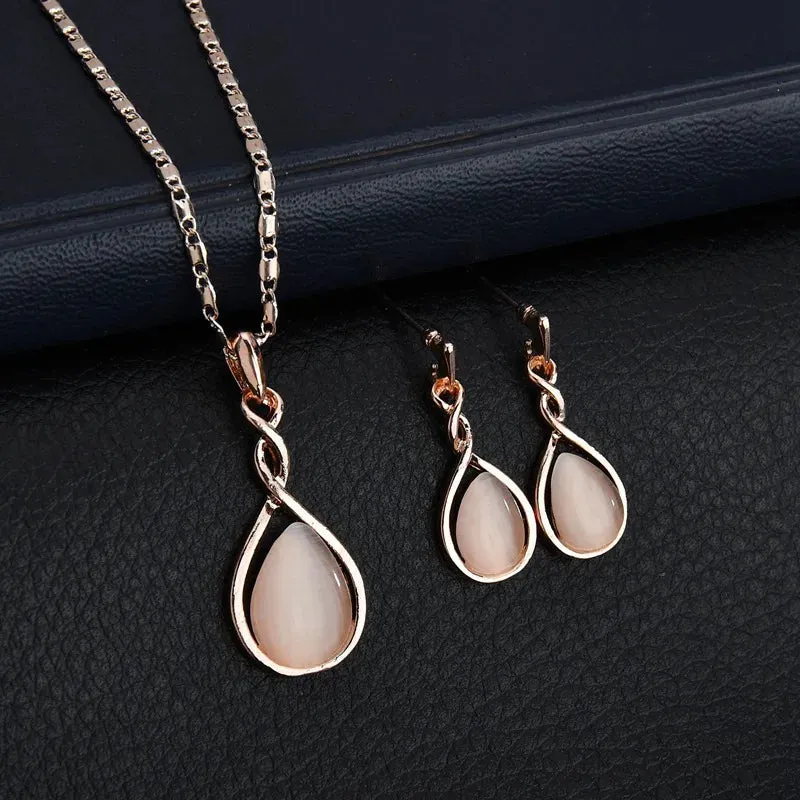 Elegant Waterdrop Jewelry Set